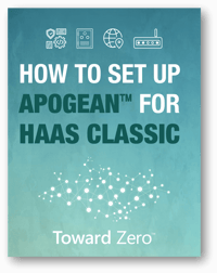 How to set up Apogean for data capture from HAAS Classic
